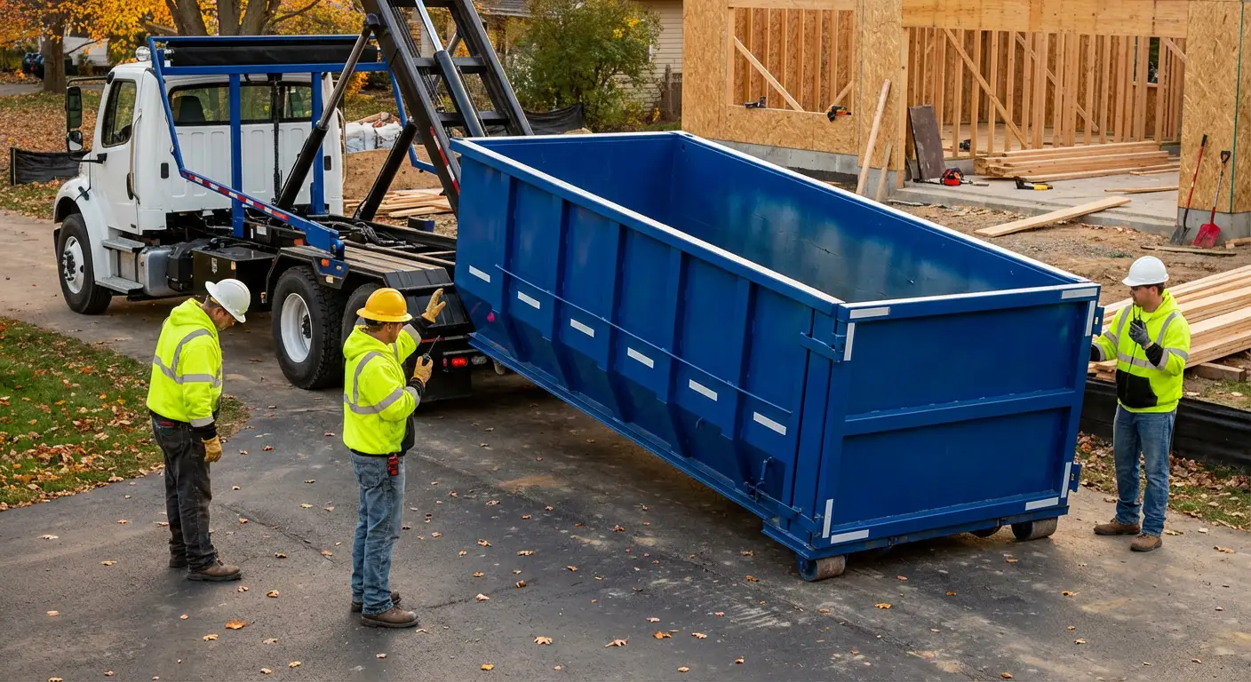 Construction dumpster delivery and waste management in Austin, TX
