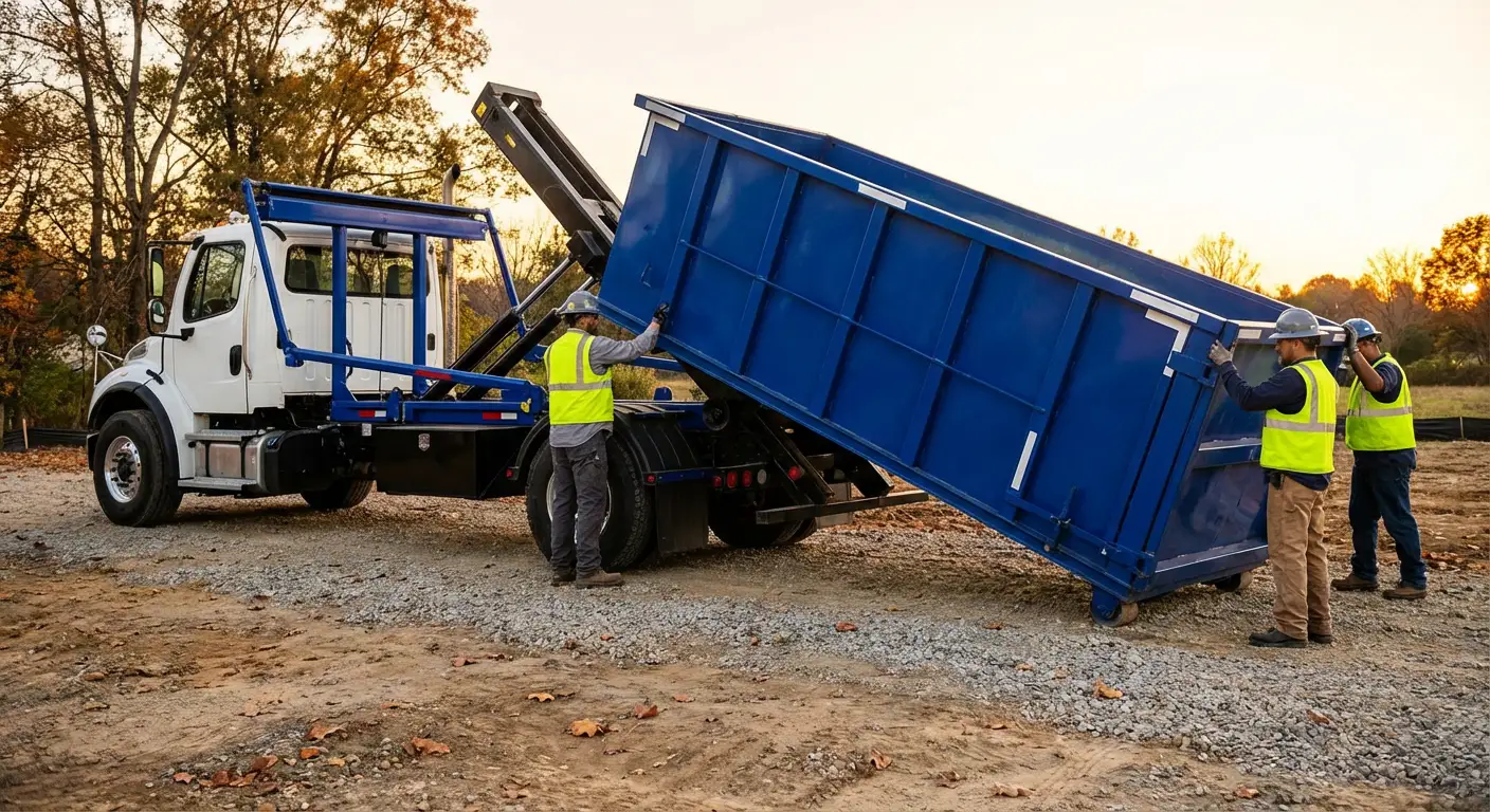 Construction dumpster delivery in Austin, TX
